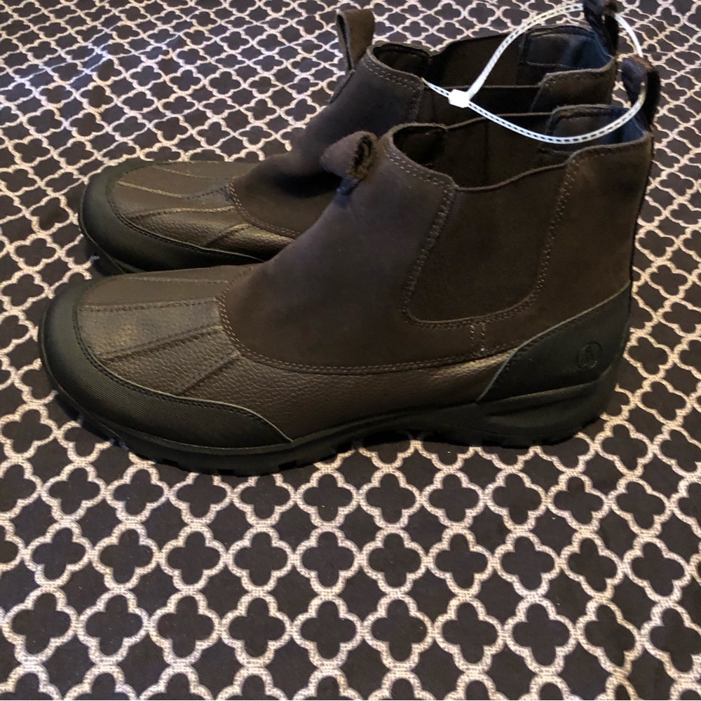 Lands' End Men's Brown Rain & Snow Chelsea Boots